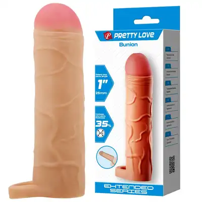 Pretty Love - Bunion 25mm. Elastyczna nakładka na penisa zapewniająca niesamowite doznania