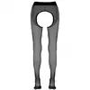 Cottelli Collection Legwear - Strumpfhose Tights Schwarz 4 - Czarne rajstopy z wyciętym krokiem 20 DEN, rozmiar: 4.
