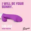 Teazers - Realistic Rabbit Vibrator Purple. Podwójny wibrator z stymulującymi żłobieniami, idealna stymulacja