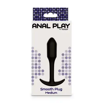 ToyJoy -  Smooth Analplug Medium. Plug analny wykonany z wysokiej jakości silikonu
