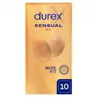 Durex - Sensual XL 10. Powiększone prezerwatywy o super cienkiej i komfortowej konstrukcji, bliskość na nowym poziomie