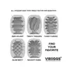 VIBEGGS - Twisty Tongues Vibrating Masturbation Sleeve. Wibrujący rękaw do masturbacji z wyjątkowymi żłobieniami w kształcie zakręconych języczów