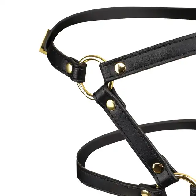 Sevanda - Blowjob Head Harness. Uprząż na głowę ze stymulującym tunelem oralnym, intymna gra i kontrola