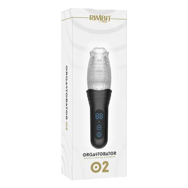Rimba Toys - Orgastobator 02. Nowoczesny masturbator o innowacyjnej technologii, wibracje i ruch posuwisty to gwarancja satysfakcji