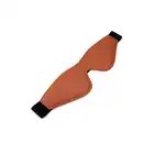 Blaze - Elite Mask Cognac Vegan Leather. Stylowa maska na oczy ze sztucznej skóry w koniakowym odcieniu