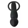 Dreamtoys - Fantasstic Vibrating Anal Plug With Cockring Black. Wibracyjny korek analny z pierścieniem na penisa i jądra