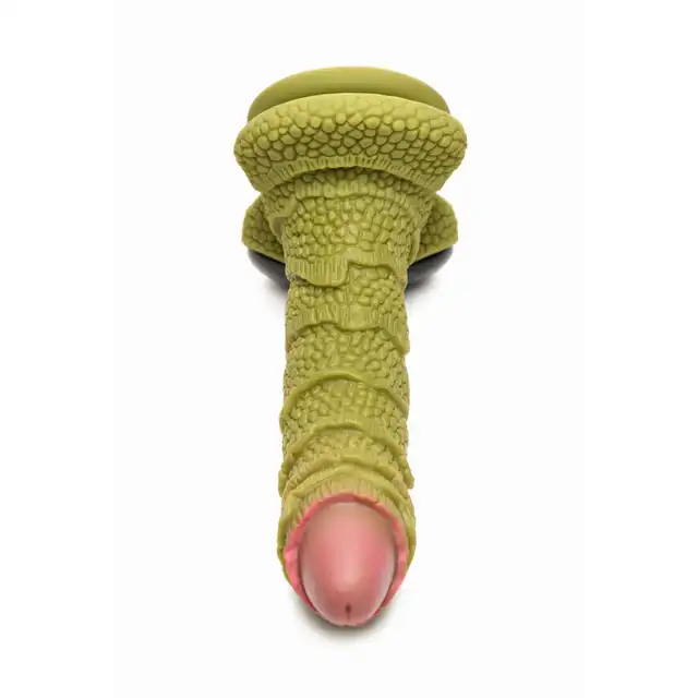 Creature Cocks - Scaled Swamp Monster Dildo. Dildo w kształcie łuskowanego potwora z bagien, fantazyjny design i intensywna stymulacja