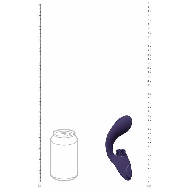 Vive Gen - Triple Motor G-Spot Vibrator with Pulse Wave and Vibrating Bristles - Purple