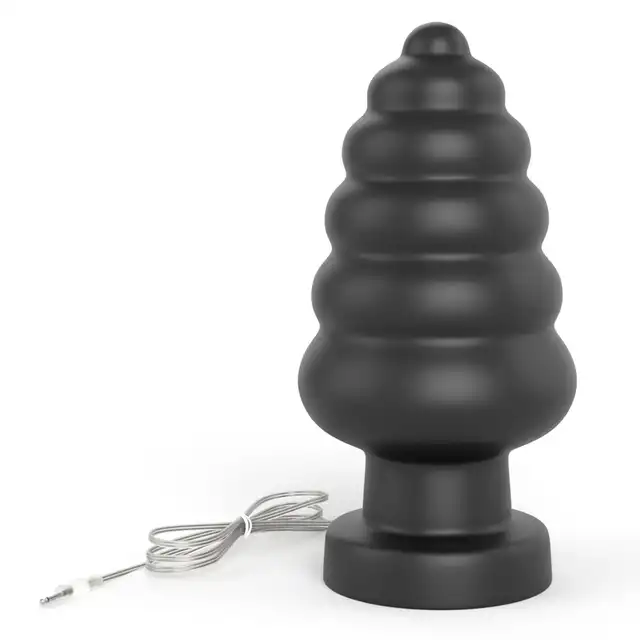 LoveToy - King Sized Vibrating Anal Cracker. Ekstra gruby, z 3 prędkościami, przyssawką i realistycznym pvc