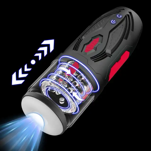 Erospace - Men's Play Automatic Male Masturbator. Męski masturbator z funkcją rotacji i ruchu posuwistego, realistyczne doznania na wyciągnięcie ręki