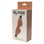 Blaze - Elite Mask Cognac Vegan Leather. Stylowa maska na oczy ze sztucznej skóry w koniakowym odcieniu