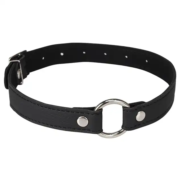 Erospace - Wild Play Chocker with Ring C17. Elegancka obroża na szyję z metalowym pierścieniem, podkreśl swoją dominację