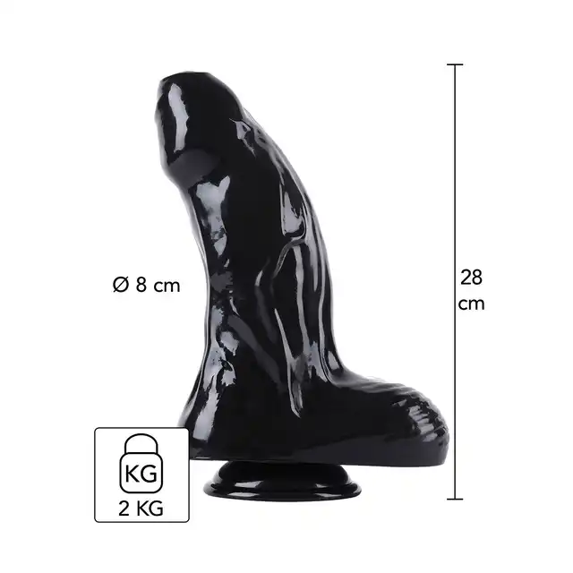 Hidden Desire - Extreme Dong Xtra Thick XL 28cm.  Głęboka penetracja, grubszy materiał PVC, szeroka podstawa, ekstremalne doznania analne XXL