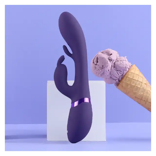 Vive - Tama Wave &amp; Vibrating G-Spot Rabbit Purple. Podwójny wibrator, łączy falowy ruch z intensywną wibracją, oferując niezrównane doznania