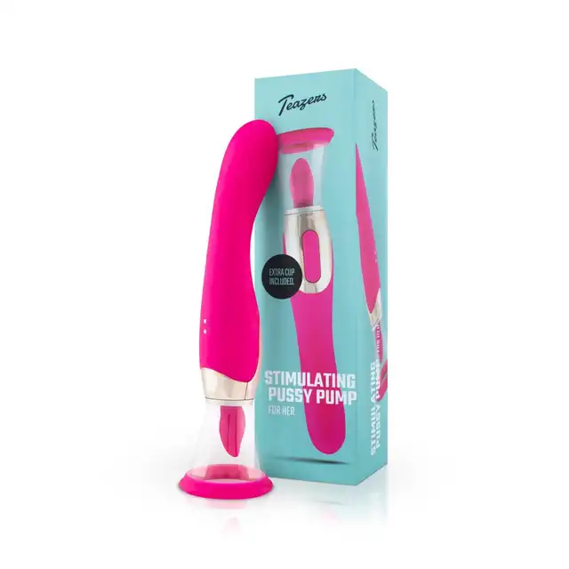 Teazers - Pleasure Pump With G-Spot Vibrator Pink. Wibrator do łechtaczki i punktu G, intensywna stymulacja z funkcją ssania i wibracjami