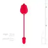 Teazers - Rose Vibrator and Clitoris Stimulator. Wielofunkcyjny wibrator do łechtaczki i jajeczko wibrujące, luksusowy wibrator duo w formie róży