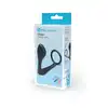 B-Vibe - Ringer Cock Ring and Plug. Ring ze stymulacją prostaty, wodoodporny