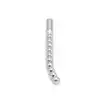 Kiotos SteelSeries - Solid Plug Beaded Curved Large. Zakrzywiony dilator z kulkami – 10 mm, stal nierdzewna