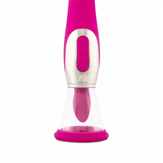 Teazers - Pleasure Pump With G-Spot Vibrator Pink. Wibrator do łechtaczki i punktu G, intensywna stymulacja z funkcją ssania i wibracjami