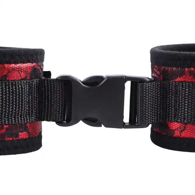 Erospace - Wild Play Handcuffs. Skórzane kajdanki na ręce, kontrola i dominacja w eleganckim stylu