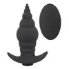 Black Velvets - RC Butt Plug. Wibrujący stożkowy korek analny z pilotem zdalnego sterowania, wyjątkowy kształt i stymulacja