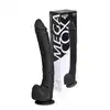 Kiotos - Cox MEGA Black 03. Ogromne realistyczne dildo o czarnym kolorze i mocnej przyssawce, gigantyczne doznania w realistycznym wydaniu