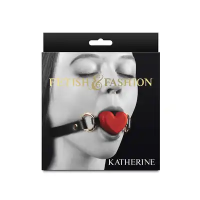 NS Novelties - Katherine Red. Stylowy i uwodzicielski gag łączący elementy dominacji z elegancją