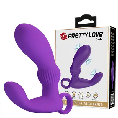 Pretty Love - Cayla Purple. Wibrujący masażer prostaty z 12 funkcjami, satysfakcja na najwyższym poziomie