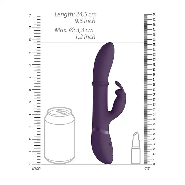 Vive - Halo Ring Rabbit Vibrator Purple. Luksusowy, zaawansowany wibrator, który łączy innowacyjność, przyjemność i wygodę w jednym produkcie