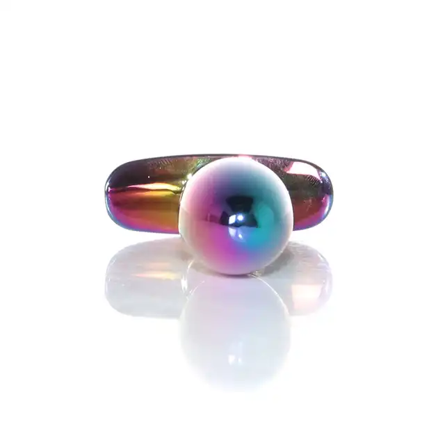Bseries -  Jewellery Multicolour Plug Red S. Ekskluzywna biżuteria analna z czerwonym diamencikiem, wykonaną ze stali nierdzewnej, która łączy elegancję, komfort i stymulację