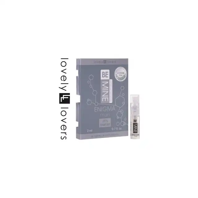 Lovely Lovers - Be MIne Enigma Parfum Man 2ml. Intrygujące perfumy męskie z feromonami, z eleganckimi nutami drzewno-ziołowymi i kwiatowo-owocową świeżością