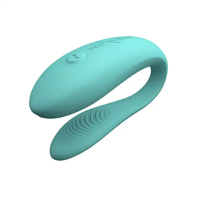 We-Vibe Sync Lite Aqua. Intuicyjny wibrator, wspólne wibracje, idealny dla początkujących par, w kolorze niebieskim
