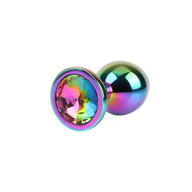 Matrix Mont - Rainbow Gem Anal Plug. Tęczowa elegancja i wyjątkowa stymulacja w rozmiarze S