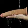 LoveToy - Wibrator 9.0'' Dual Layered Platinum Silicone Rotator. Realistyczne doznania, nowoczesna technologia