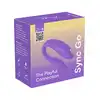 We-Vibe - Sync Go. Lekki, przenośny wibrator dla par, hands-free wibracje, idealny do podróży, w kolorze fioletowym