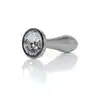 B-Series - Silver Plug Clear S. Ekskluzywna biżuteria analna ze stali nierdzewnej: elegancja, bezpieczeństwo i zmysłowe doznania w jednym