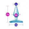 Blush - Jolly Plug Purple. Niewielki, ergonomiczny, niebieski korek analny