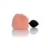 B-Series - Jewellery Silicon Bunny Tail - Black-Peach. Uroczy, mięciutki, króliczy ogonek w kolorze brzoskwiniowym 