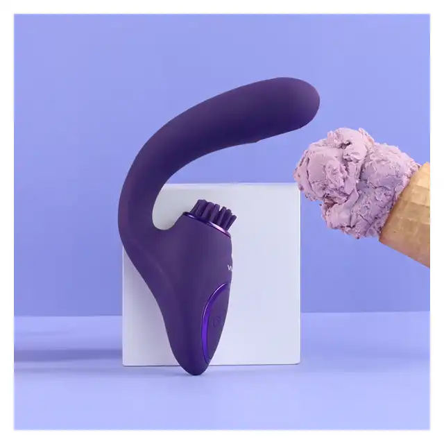 Vive - Gen Triple Motor G-Spot Vibrator with Pulse Wave and Vibrating Bristles Purple. Wibrator punktu G, niezrównana rozkosz dzięki trzem silnikom i pulsacyjnej fali