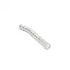 Kiotos SteelSeries - Solid Plug Beaded Curved Large. Zakrzywiony dilator z kulkami – 10 mm, stal nierdzewna