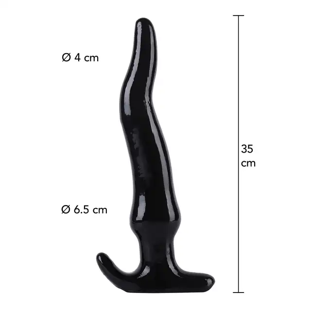 Hidden Desire Extreme Anal Slider XXL 35cm. Ekstremalny sprzęt analny XXL, PVC, szeroka podstawa, dla intensywnych doznań