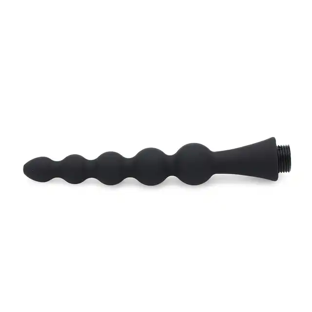 O-Products – Silicone Beads Douche Nozzle. Stymulująca dysza do gruszek do lewatywy, komfortowe oczyszczanie z delikatną aplikacją