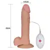 Lovetoy - The Ultra Soft Dude 9.0 Inch. Luksusowe dildo z wibracjami i przyssawką, design o realistycznej, ultra miękkiej strukturze