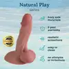 Erospace - Natural Play D4. Realistyczne dildo 21 cm intensywne doznania z wysokiej jakości silikonu
