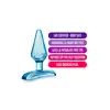 Blush - Jolly Plug Purple. Niewielki, ergonomiczny, niebieski korek analny