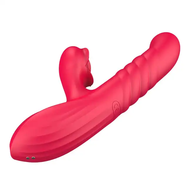 Erospace - Sweet Play G-spot Vibrator with Thrusting.  Wibrator z funkcją ruchu posuwistego, intensywna stymulacja punktu G i łechtaczki