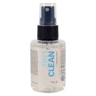 Just Play - 2in1 Clean. Spray oczyszczający do miejsc intymnych i zabawek erotycznych, skuteczny i delikatny