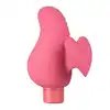 Gaia - Eco Love Vibrator. Różowy, biodegradowalny wibrator na palec z 10 trybami wibracji