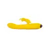 Rimba Toys - Malmö Vibrator Yellow USB. Żółty wibrator z króliczkiem. Stymulacja punktu G, łechtaczki oraz ruch posuwisty. 