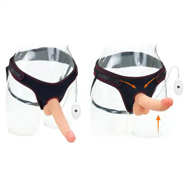 LoveToy - Vibrating Easy Strap-On. Wibrujący, realistyczny strap-on, który zapewni autentyczne doznania.